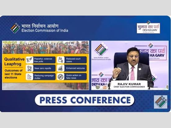 Watch Live: ECI announces schedule for General Elections 2024