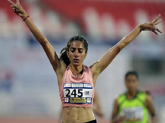 KM Deeksha breaks National Record in women's 1500m event at Sound Running Track Fest