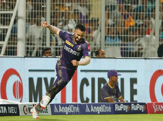 KKR's Ramandeep Singh fined 20 % match fees for IPL code of conduct breach