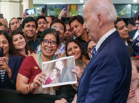Prez Biden meets US Embassy staffers after arriving in India for G20