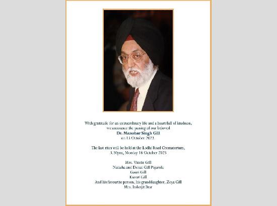 Dr MS Gill—a Commemoration, not an Obituary....by KBS Sidhu 