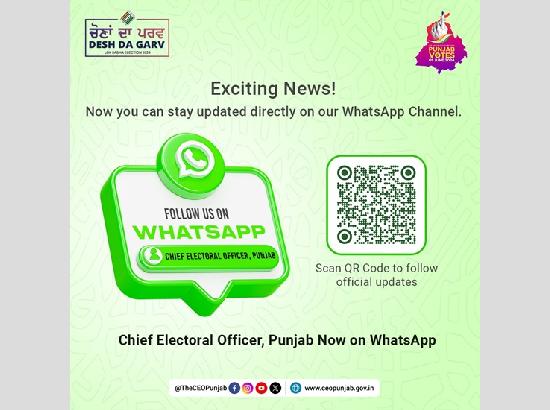 Punjab CEO launches dedicated WhatsApp channel 