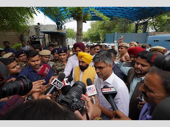 Delhi CM is being treated like a terrorist: CM Mann after meeting Kejriwal in Tihar jail; Watch Video 