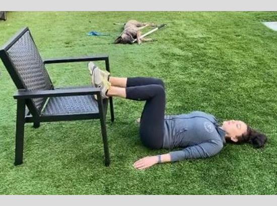 Preity Zinta shares work-out tutorial from her garden amid lockdown