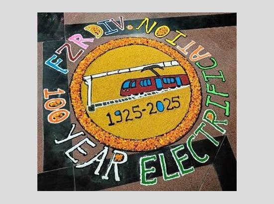 Ferozepur Rail Division celebrates 100 glorious years of electric traction distribution in Indian Railways