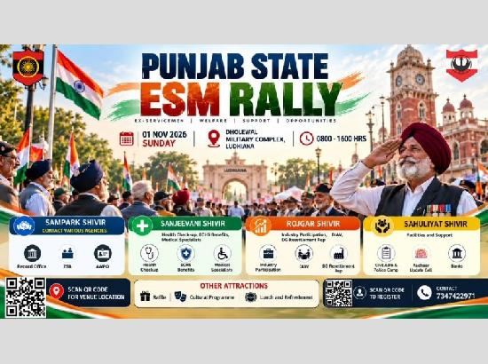 Vajra Corps to organise mega Punjab State Ex-Servicemen Rally under aegis of Western Command