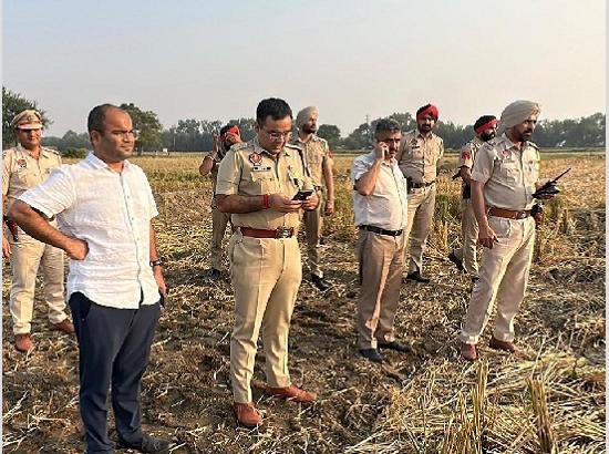 D C Aditya Uppal and SSP Aditya reached the villages of Kalanaur block