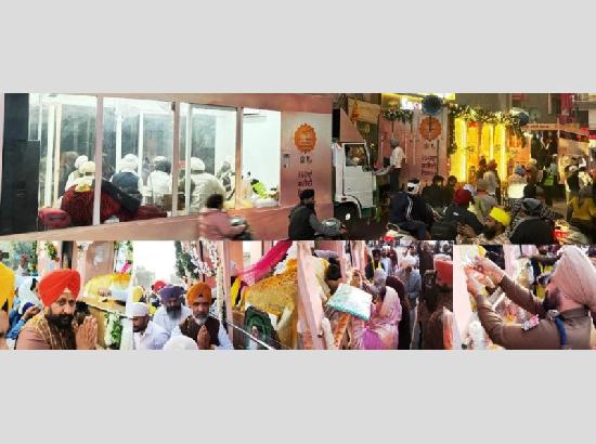 Ferozepur gives grand welcome to Nagar Kirtan dedicated to 350th Martyrdom Day of Guru Tegh Bahadur Ji
