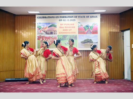 Punjab Raj Bhavan reverberates with celebrations of Assam Foundation Day
