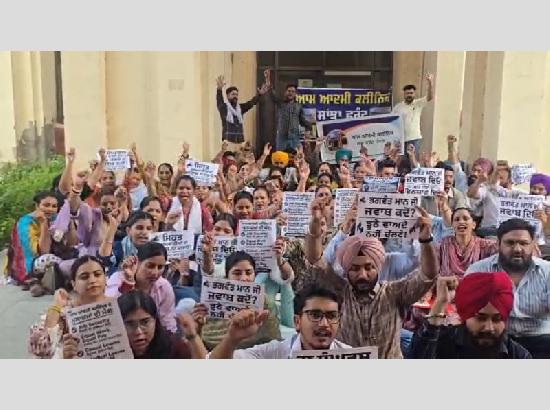Ferozepur witnesses growing wave of indefinite strike by Aam Aadmi Clinics staff