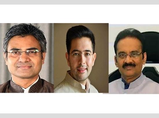 MPs Ragahv Chadha, Sandeep Pathank and Ashok Mittal from Punjab quit AAP; Watch Video 