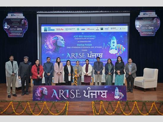 ARISE Punjab 2026 organized by CGC Landran and Startup Punjab champions AI-driven solutions for Viksit Bharat 2047