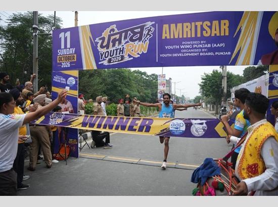 Thousands join ‘Youth Run Punjab 2026’ in Amritsar to spread drug-free Punjab message