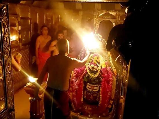 Morning aarti performed at Ujjain's Mahakaleshwar Temple on Devshayani Ekadashi