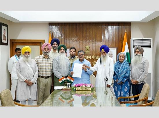 Sikh delegation meets Punjab Governor Kataria; Seeks Centre’s intervention on long-pending community issues