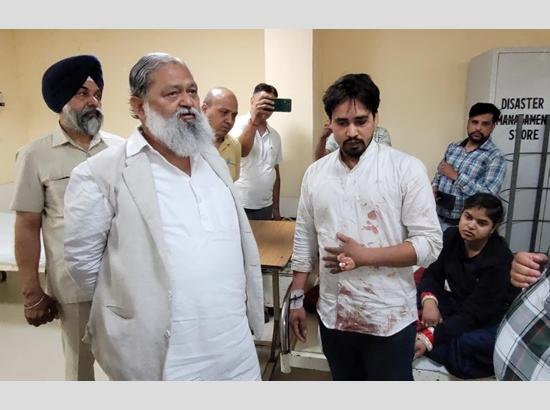 Former minister Anil Vij consoles families of those killed in horrific road accident 