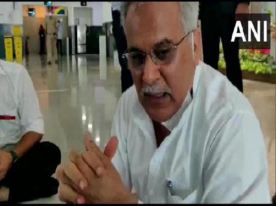 CM Baghel claims he is not being allowed to leave Lucknow airport