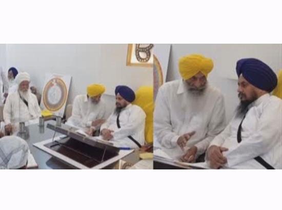 SAD Working President Balvinder Singh Bhunder calls on Giani Harpreet Singh