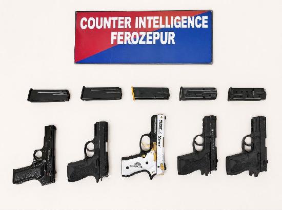 Weapon supplier held with 5 Glock Pistols in Ferozepur