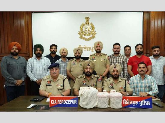 Major Drug Bust in Ferozepur: Police seize 6 Kg heroin, 5 held under NDPS Act