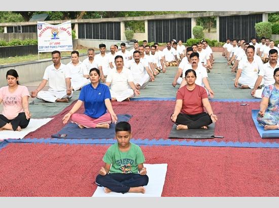 CISF Unit marks 11th International Yoga Day with grand celebration in Chandigarh