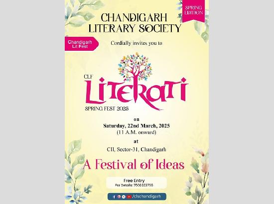 CLF Literati – Spring Edition 2025 on March 22 on theme of 'A Festival of Ideas'