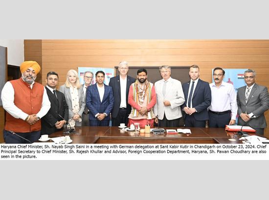 Haryana CM Saini meets German Delegation