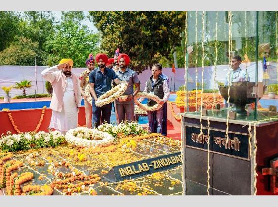 I had demanded that Shaheed-e-Azam Bhagat Singh, Rajguru, and Sukhdev be conferred Bharat Ratna, but BJP Govt didn't grant it: CM  Mann