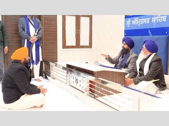Breaking: Video of CM Mann’s appearance before Sri Akal Takht Jathedar released; CM submitted explanation on Jan 15