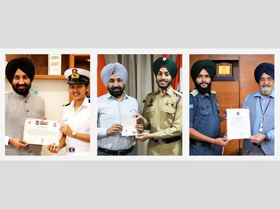 Chandigarh University offers financial support to wards of Defence personnel with two scholarship schemes
