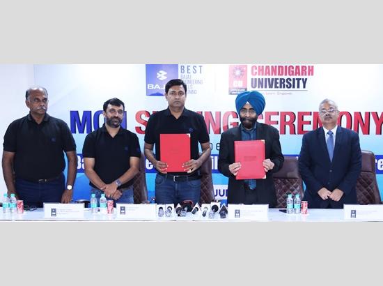 Chandigarh University partners with Bajaj Auto for Punjab's first BEST Centre