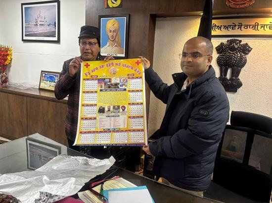 Red Cross IRCA Gurdaspur releases 2026 Calendar to raise awareness against drug abuse