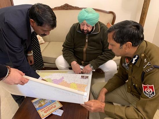 Capt. Amarinder reviews situation with Top brass of Army, Paramilitary & Punjab Police in 