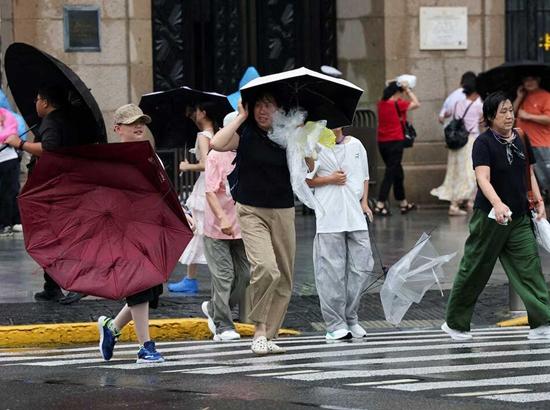 China issues red alert as Typhoon Dolphin approaches