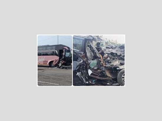 Rupnagar: Car driver killed, several injured in Bus-Scorpio collision
