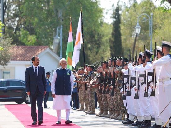 PM Modi awarded highest civilian honour of Cyprus
