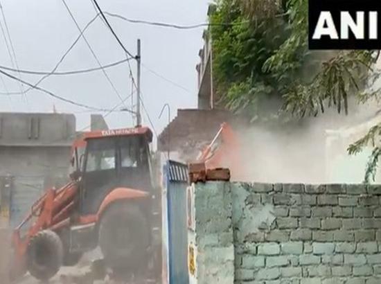 Bathinda Police demolish houses of two drug smugglers