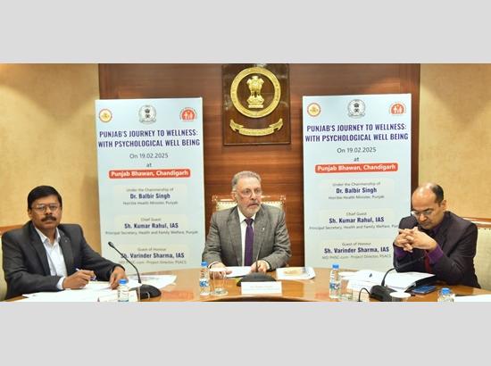 Dr.Balbir Singh brainstorms with experts to formulate Mental Health Policy