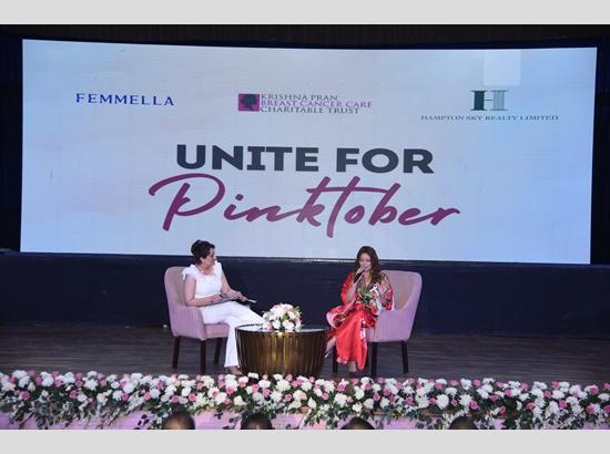 Unite for Pinktober: Bollywood Actress and Cancer Survivor Mahima Chaudhry shares experiences with audience