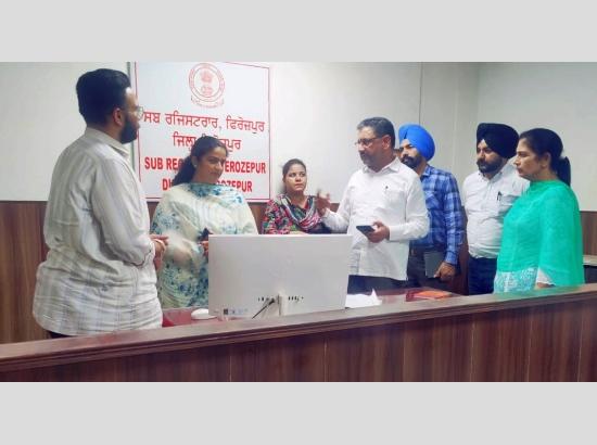 ‘Easy Registry’ system launched in Ferozepur to streamline property registrations