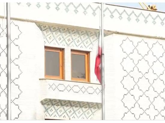 Embassy of Iran in New Delhi lowers flag to half-mast to honour Ayatollah Khamenei after fatal airstrikes in Tehran