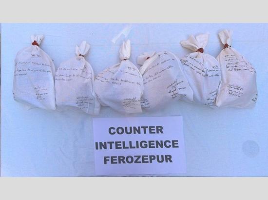 Cross-border smuggling attempt foiled in Fazilka; 6.5 kg heroin recovered