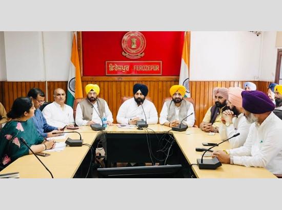 350th Martyrdom Day of Guru Tegh Bahadur JI: Minister Harjot Bains-led team reviews preparations in Malwa region