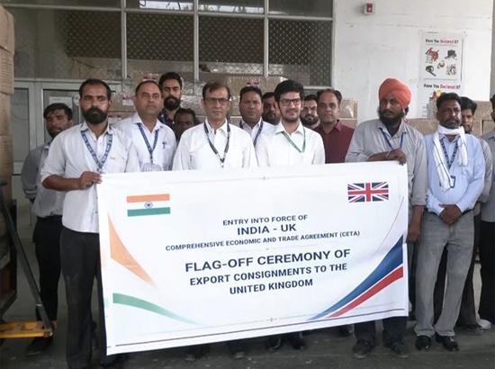 First cargo shipment flagged off from Amritsar airport under India-UK FTA
