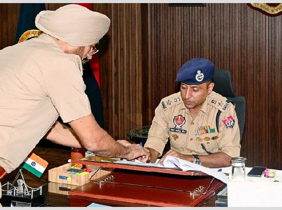 Gagan Ajit Singh Takes Charge as Senior Superintendent of Police, Fazilka
