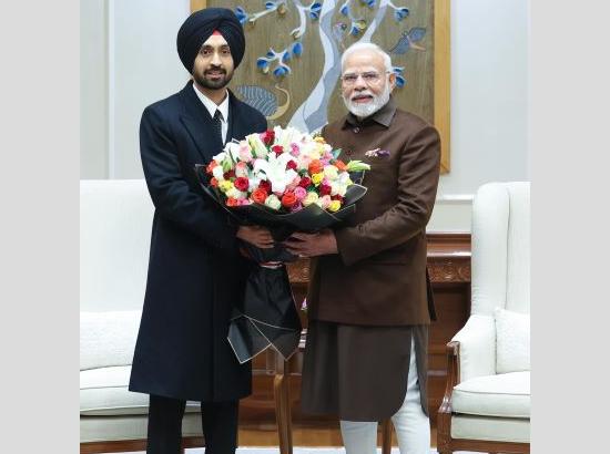 Diljit Dosanjh meets PM Modi, Modi lauds Punjabi Singer, watch video also