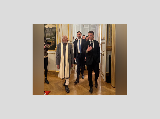 PM Modi attends dinner hosted by Macron at Elysee Palace
