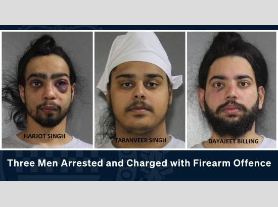 Three Punjabis Arrested and Charged with Firearm Offence by Surrey Police