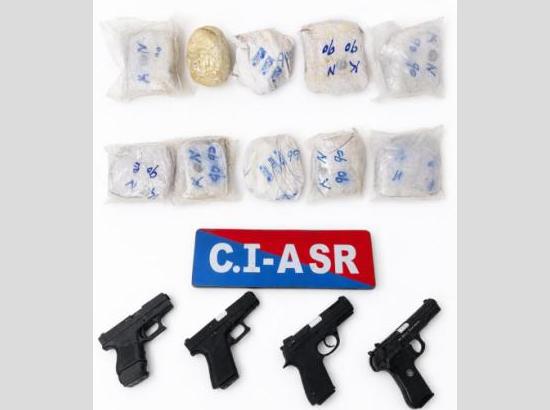 Amritsar: Two arrested with 5.5 Kg Heroin, 4 Pistols