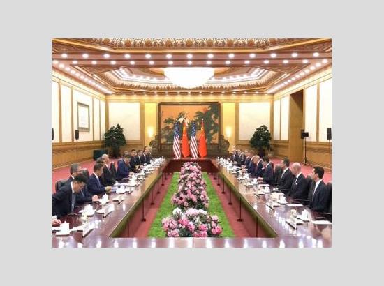 US President Trump participates in bilateral meeting with Chinese President Xi Jinping
